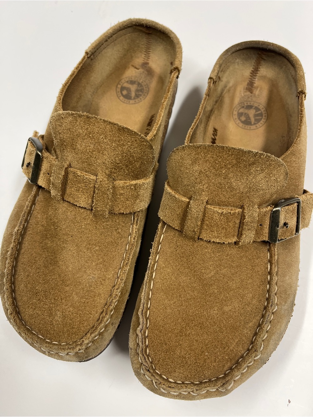 Birkenstock Buckley clogs Suede Moccasin Slip-Ons in Brown US 6 EU 37 240